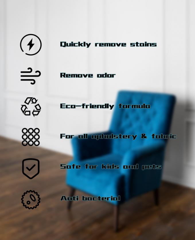 Zestaw do pielęgnacji mebli Fotelik samochodowy Biała tkanina Kanapy czyszczący Mydło Płynne Spray Tkanina czyszcząca i dezodorant 1